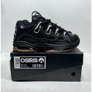 Osiris D3 2001 Men's Size 10 US 1141119 White Black Gum Fat Tongue Skate Shoes